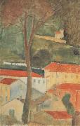 Paysage a Cag (mk38) Amedeo Modigliani